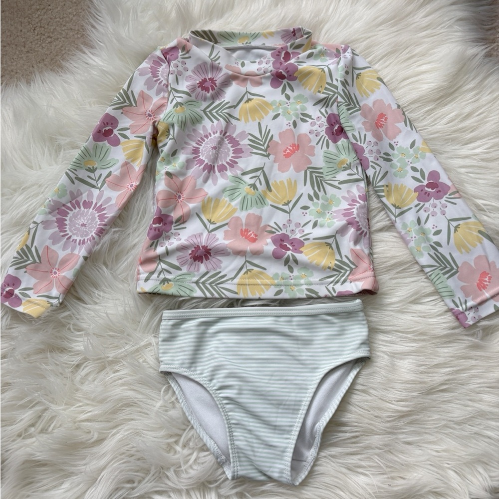 Floral Kids Swim Set